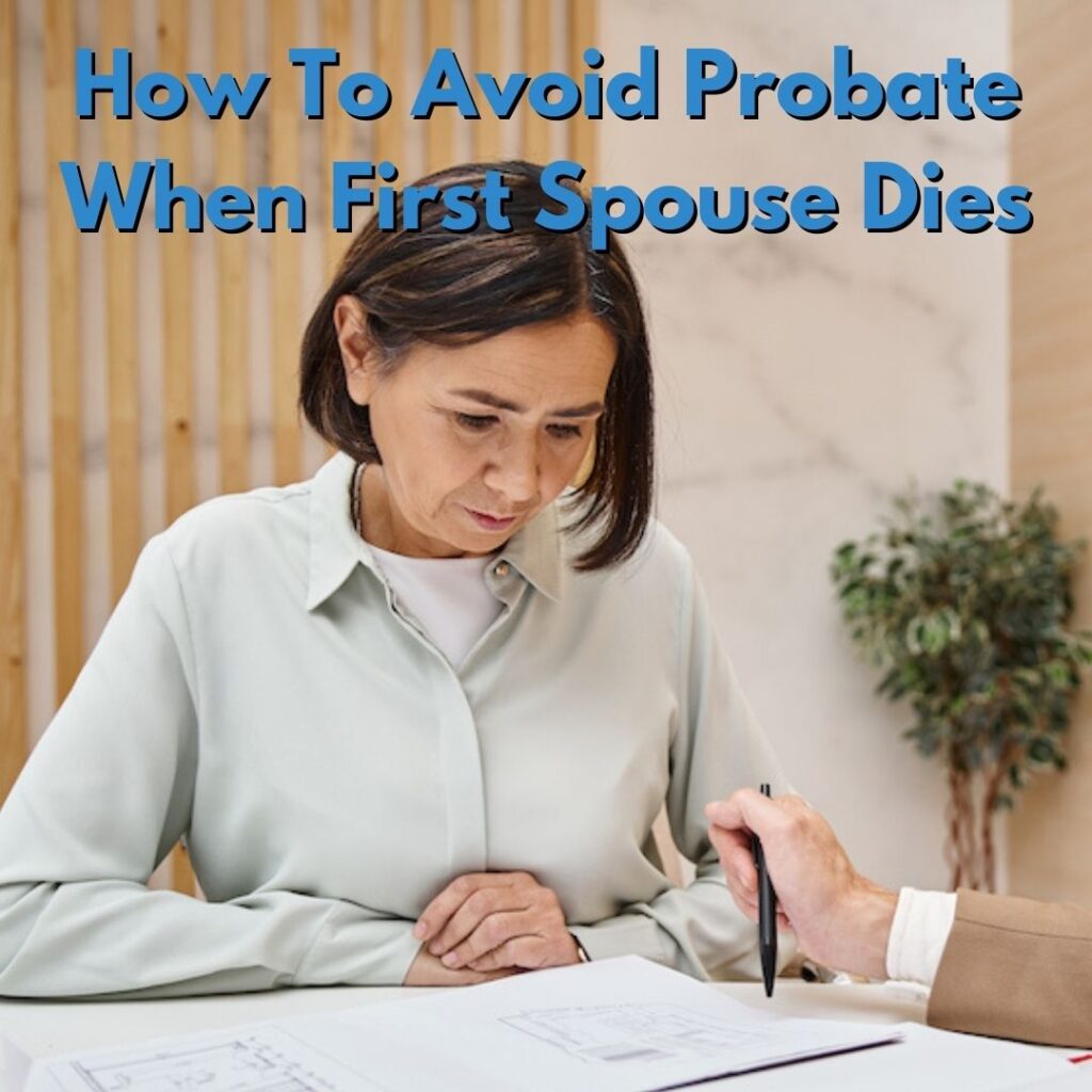 how to avoid probate when the first spouse dies