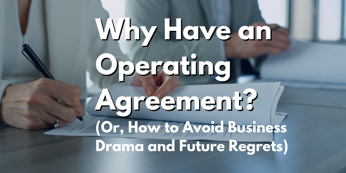 operating agreement llc image woman signing document